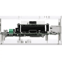 이미지를 갤러리 뷰어에 로드 , I-Pi SMARC PX30 (Rockchip PX30 SoC) front center view, power button, VDC socket, micro USB port, HTMI ports