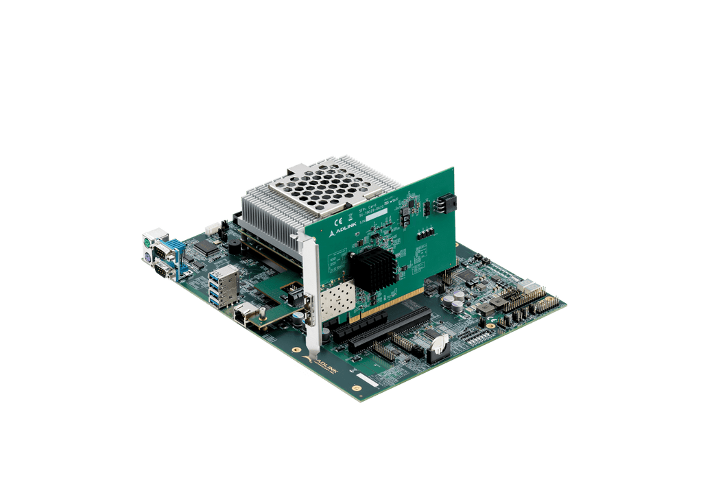COM Express Type 7 Ryzen V3000 with 10GbE SFP+ Network Adapter Card