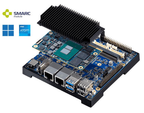 I-Pi SMARC Amston Lake prototype dev based on Intel Atom® x7433RE quad core SoC (Amston Lake) SMARC module