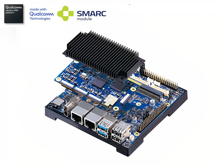 I-Pi SMARC RB5 development kit based on Qualcomm QRB5165 SMARC module.